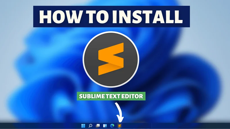 How to install sublime text editor