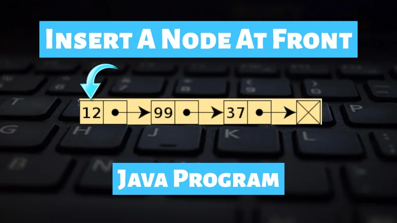 Insert A Node At Front using Java