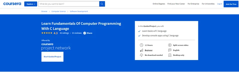 C Programming Courses 