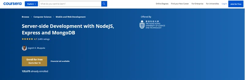 Best Coursera Nodejs Programming Courses 