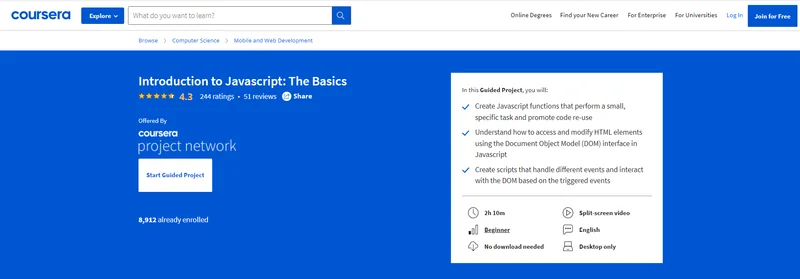 5 Best Coursera JavaScript Programming 